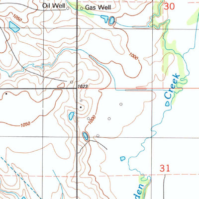 United States Geological Survey Temple NW, OK (1987, 24000-Scale) digital map