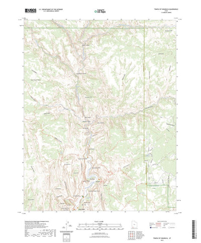 United States Geological Survey Temple of Sinawava, UT (2023, 24000-Scale) digital map