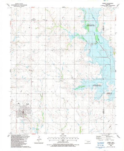 United States Geological Survey Temple, OK (1987, 24000-Scale) digital map