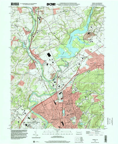 United States Geological Survey Temple, PA (1999, 24000-Scale) digital map