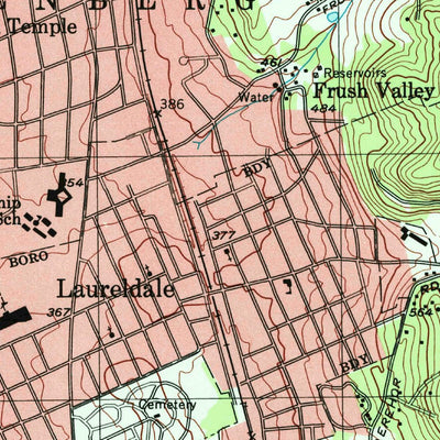 United States Geological Survey Temple, PA (1999, 24000-Scale) digital map