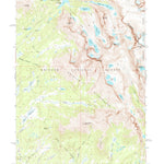 United States Geological Survey Temple Peak, WY (1969, 24000-Scale) digital map