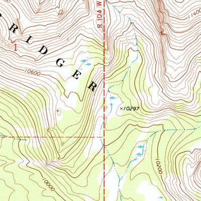 United States Geological Survey Temple Peak, WY (1969, 24000-Scale) digital map