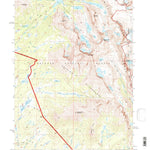 United States Geological Survey Temple Peak, WY (1991, 24000-Scale) digital map