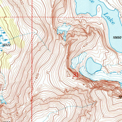 United States Geological Survey Temple Peak, WY (1991, 24000-Scale) digital map
