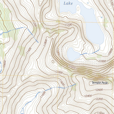 United States Geological Survey Temple Peak, WY (2023, 24000-Scale) digital map