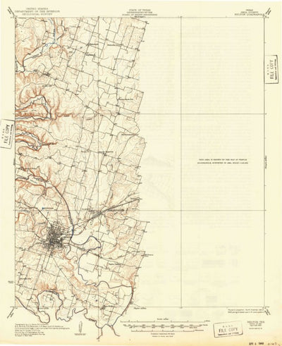 United States Geological Survey Temple, TX (1931, 62500-Scale) digital map