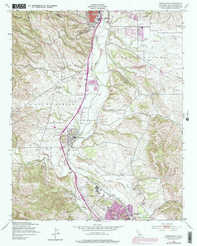 United States Geological Survey Templeton, CA (1948, 24000-Scale) digital map