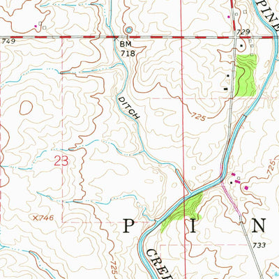 United States Geological Survey Templeton, IN (1962, 24000-Scale) digital map