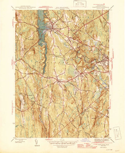 United States Geological Survey Templeton, MA (1946, 31680-Scale) digital map