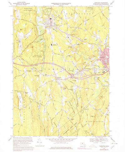 United States Geological Survey Templeton, MA (1970, 24000-Scale) digital map