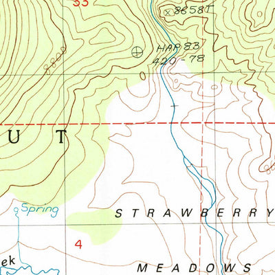 United States Geological Survey Templeton Mountain, CA (1988, 24000-Scale) digital map