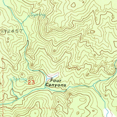 United States Geological Survey Templeton Mountain, CA (1993, 24000-Scale) digital map