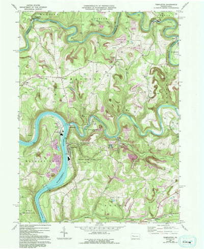United States Geological Survey Templeton, PA (1969, 24000-Scale) digital map