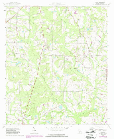 United States Geological Survey Tempy, GA (1974, 24000-Scale) digital map