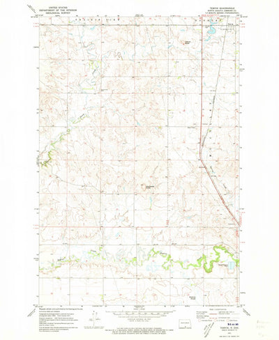 United States Geological Survey Temvik, ND (1971, 24000-Scale) digital map