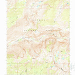 United States Geological Survey Ten Lakes, CA (1990, 24000-Scale) digital map