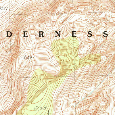 United States Geological Survey Ten Lakes, CA (1990, 24000-Scale) digital map
