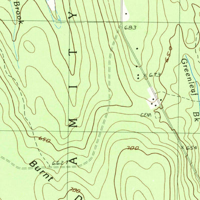United States Geological Survey Ten Mile Lake, ME (1989, 24000-Scale) digital map