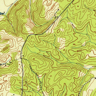 United States Geological Survey Ten Mile, TN (1940, 24000-Scale) digital map