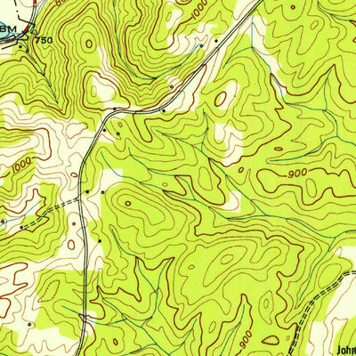 United States Geological Survey Ten Mile, TN (1952, 24000-Scale) digital map