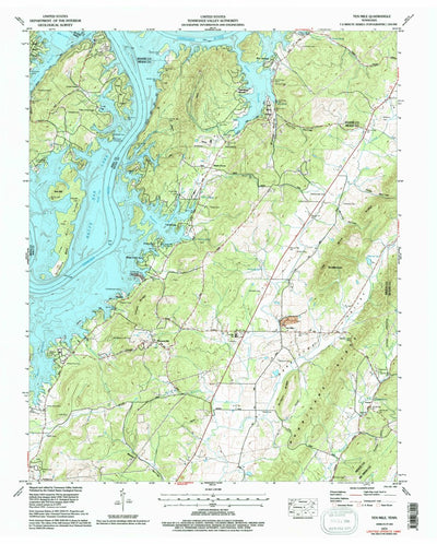 United States Geological Survey Ten Mile, TN (1973, 24000-Scale) digital map
