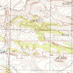 United States Geological Survey Ten O'Clock Gate, MT (1986, 24000-Scale) digital map