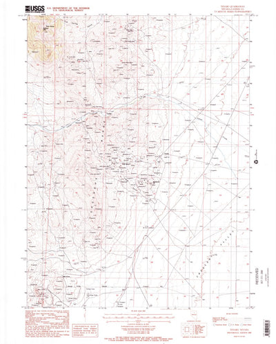 United States Geological Survey Tenabo, NV (1985, 24000-Scale) digital map