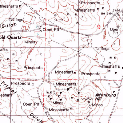 United States Geological Survey Tenabo, NV (1985, 24000-Scale) digital map