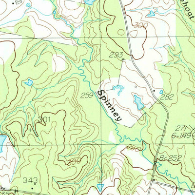 United States Geological Survey Tenaha East, TX (1984, 24000-Scale) digital map