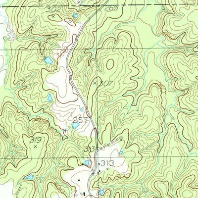 United States Geological Survey Tenaha East, TX (1984, 24000-Scale) digital map