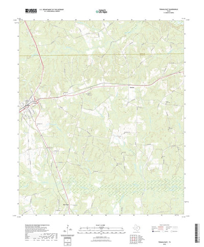 United States Geological Survey Tenaha East, TX (2022, 24000-Scale) digital map