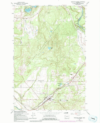 United States Geological Survey Tenalquot Prairie, WA (1959, 24000-Scale) digital map