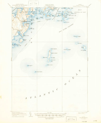 United States Geological Survey Tenants Harbor, ME (1906, 62500-Scale) digital map