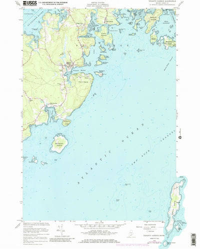 United States Geological Survey Tenants Harbor, ME (1955, 24000-Scale) digital map