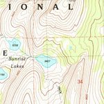 United States Geological Survey Tenaya Lake, CA (1990, 24000-Scale) digital map