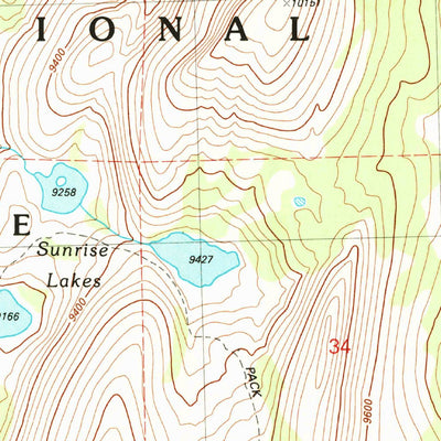 United States Geological Survey Tenaya Lake, CA (1990, 24000-Scale) digital map