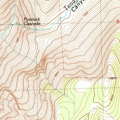 United States Geological Survey Tenaya Lake, CA (1990, 24000-Scale) digital map