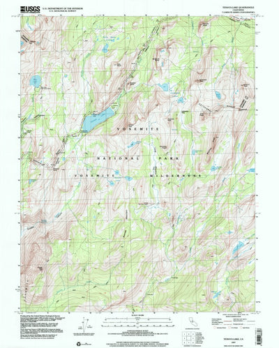 United States Geological Survey Tenaya Lake, CA (1997, 24000-Scale) digital map