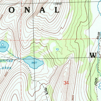 United States Geological Survey Tenaya Lake, CA (1997, 24000-Scale) digital map