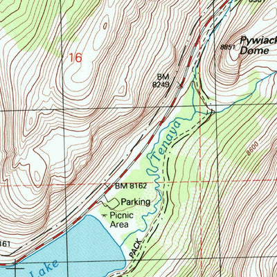 United States Geological Survey Tenaya Lake, CA (1997, 24000-Scale) digital map