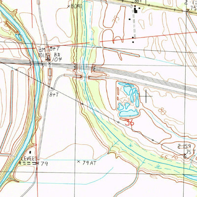 United States Geological Survey Tendal, LA (1986, 24000-Scale) digital map