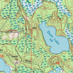 United States Geological Survey Tenderfoot Lake, WI-MI (1999, 24000-Scale) digital map