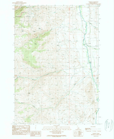 United States Geological Survey Tendoy, ID (1989, 24000-Scale) digital map