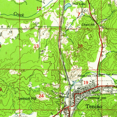 United States Geological Survey Tenino, WA (1949, 62500-Scale) digital map