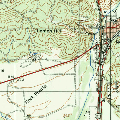 United States Geological Survey Tenino, WA (1964, 50000-Scale) digital map