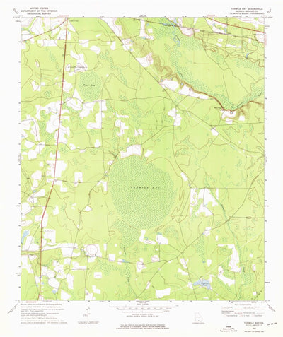 United States Geological Survey Tenmile Bay, GA (1972, 24000-Scale) digital map