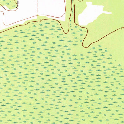United States Geological Survey Tenmile Bay, GA (1972, 24000-Scale) digital map