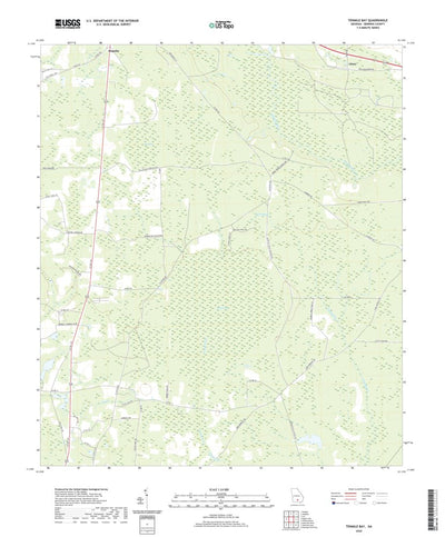 United States Geological Survey Tenmile Bay, GA (2020, 24000-Scale) digital map