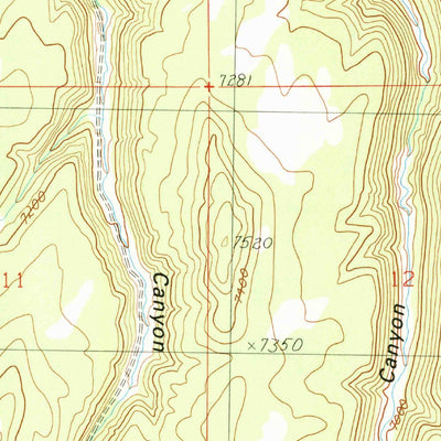 United States Geological Survey Tenmile Canyon North, UT (1991, 24000-Scale) digital map